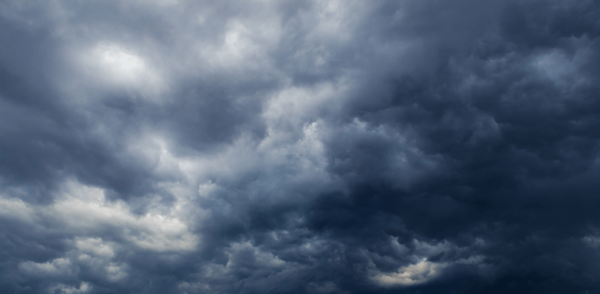 ominous storm clouds